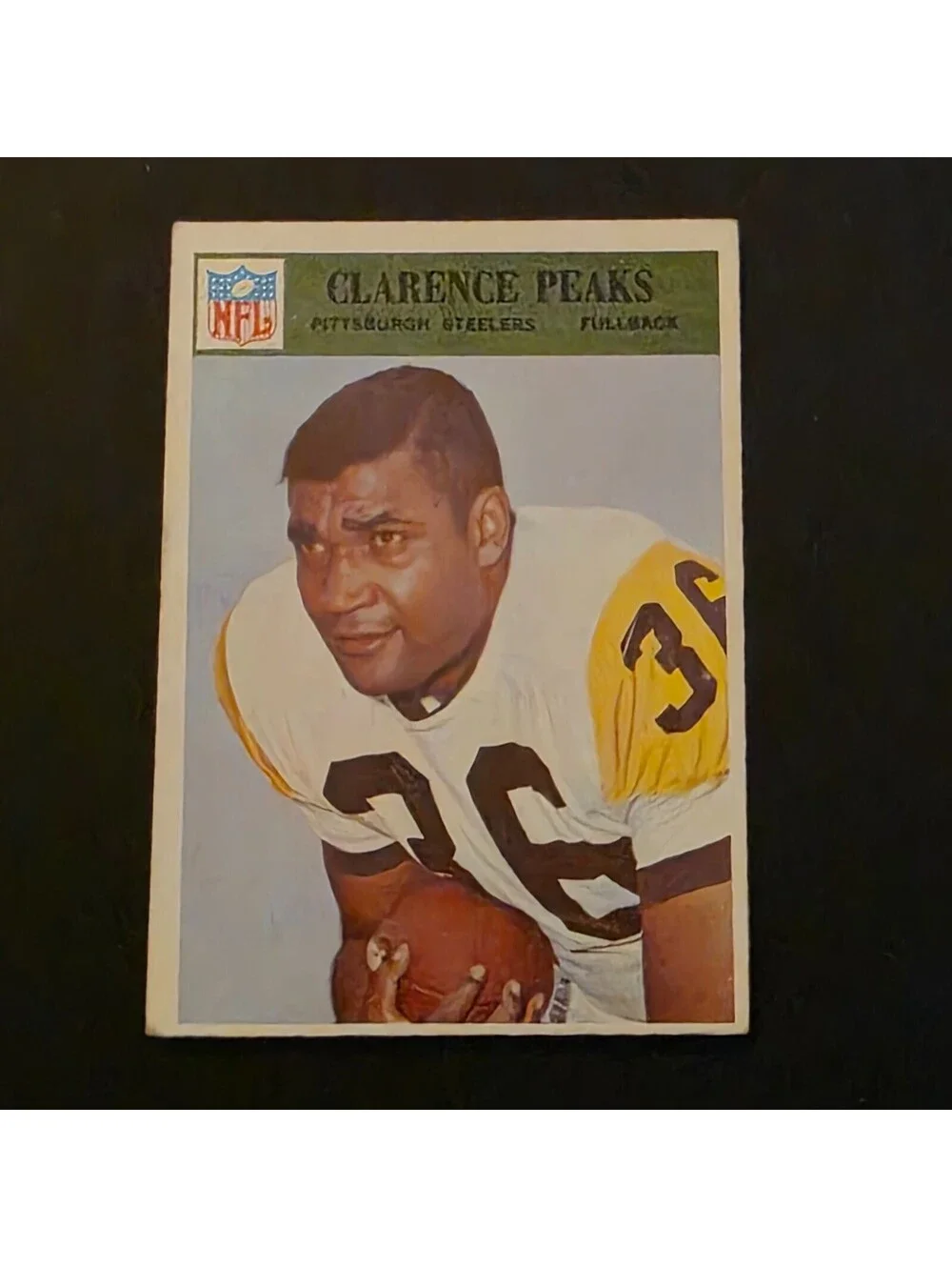 1966 Philadelphia - Clarence Peaks #154 Pittsburgh Steelers